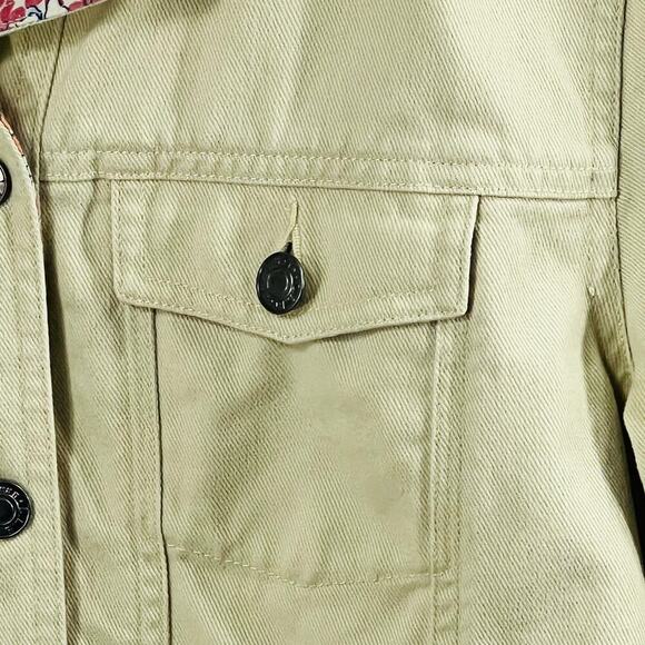 L.L. Bean Field Jacket Womenβs Small Cotton Khaki Casual Coastal Layering - Picture 9 of 14